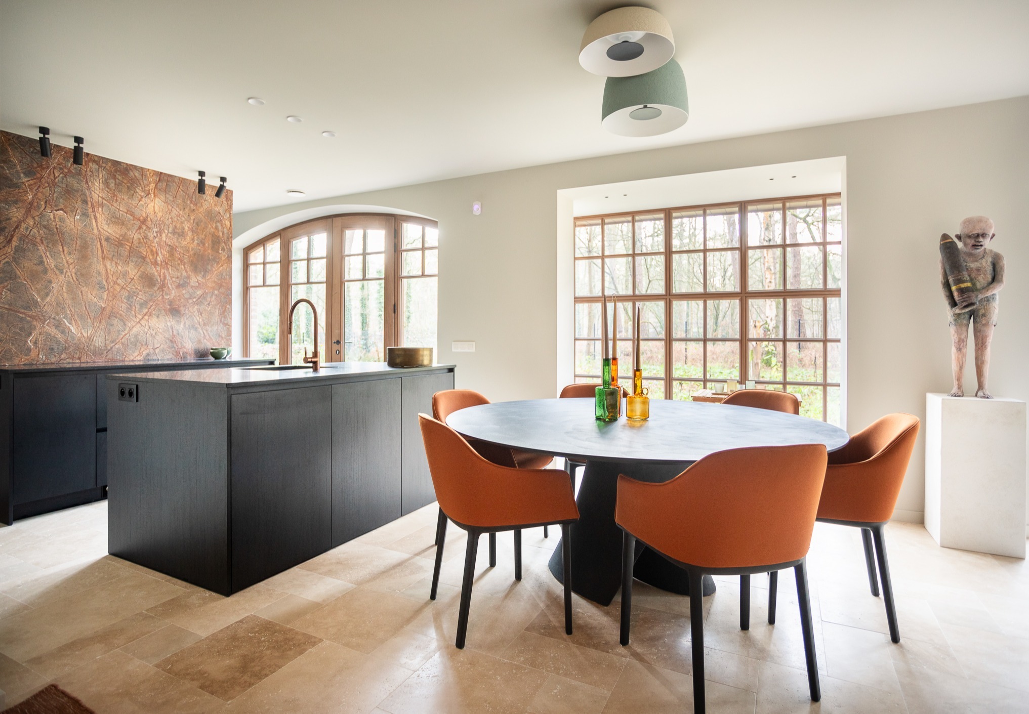 Dekeyzer, Keuken, Marmer, Kunststof, keukeneiland, Zwarte keuken, interieur, 01