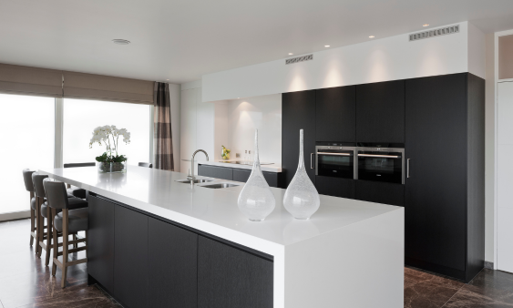 monochroom keuken