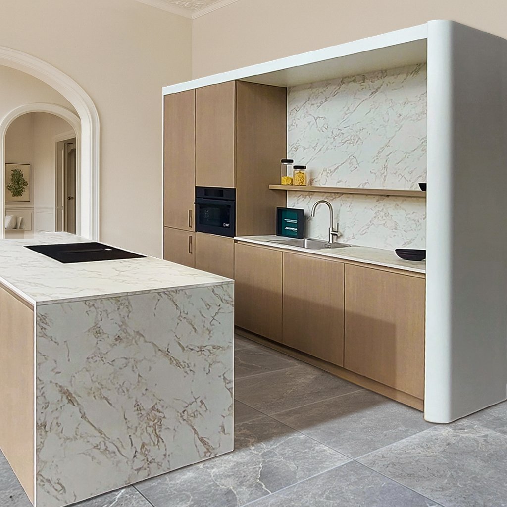 Groen keuken in interieur-1 Groen keuken in interieur-1